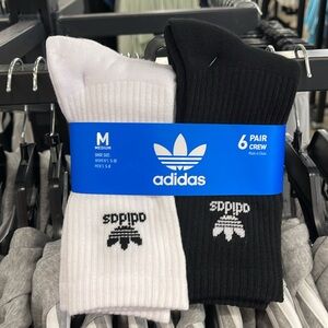 Adidas 6 pairs socks set W:5-10; M:5-8